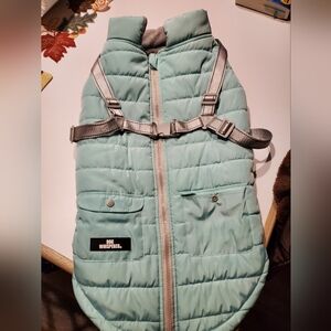 Mint Green Puffer Vest for Dogs